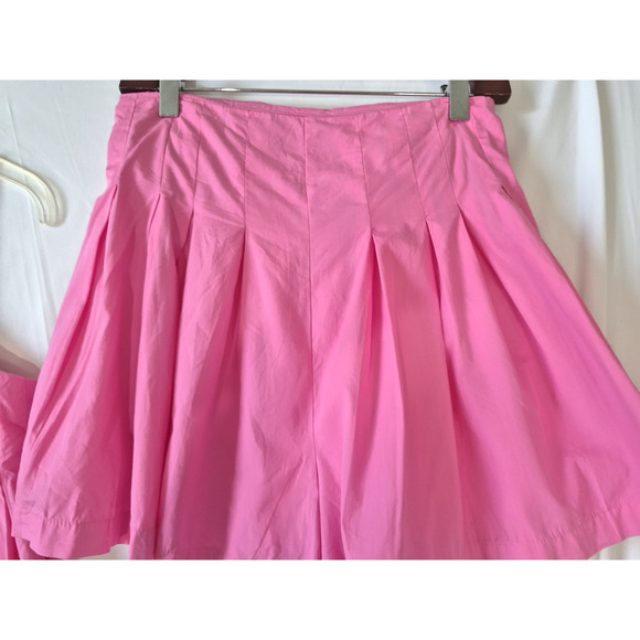 Free People Womens Aurora Pink Ruffled Miki Top Shorts Set Small - Picture 7 of 12